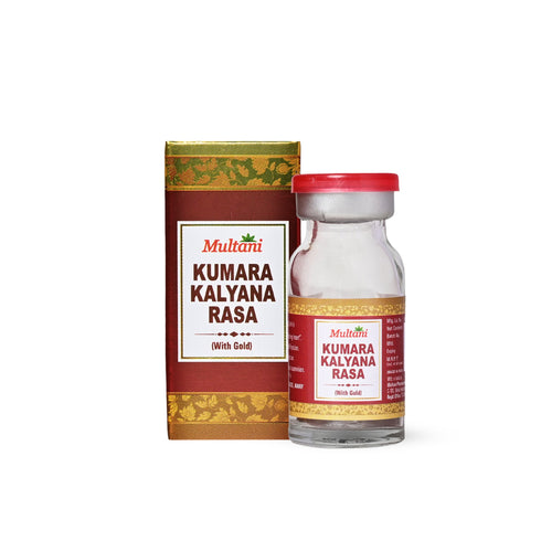 Multani Pharmaceuticals Limited Multani Kumara Kalyana Ras with Gold helps in brain development increases strength of bones