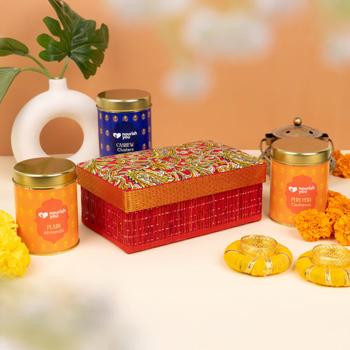 Nourish You Diwali Luxe Hamper – Kalamkari Katha Heritage Gift Box