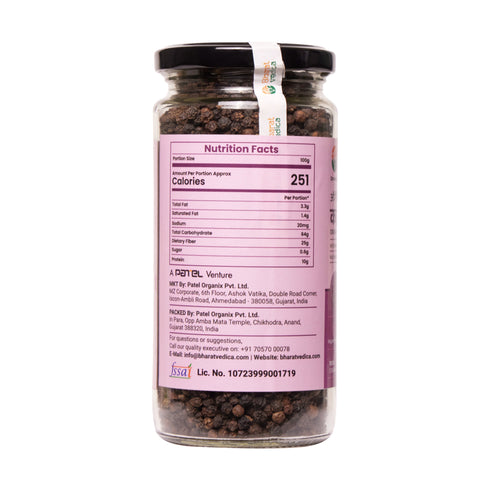Bharat Vedica Organic Black Pepper Kali Mirch