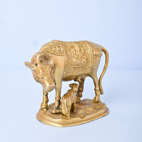Samskara Home Kamadhenu Cow And Calf Idol