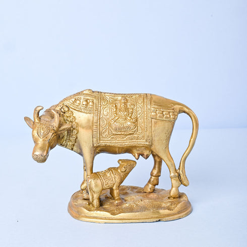 Samskara Home Kamadhenu Cow And Calf Idol