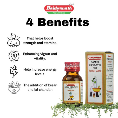 Baidyanath Vansaar Kamini Vidrawan Ras Kesar Yukta