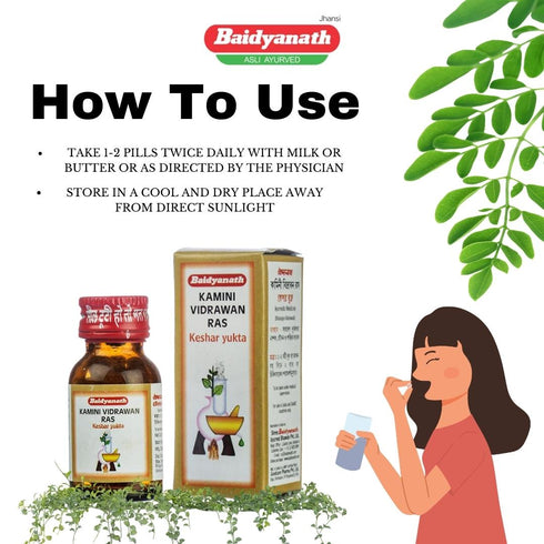 Baidyanath Vansaar Kamini Vidrawan Ras Kesar Yukta