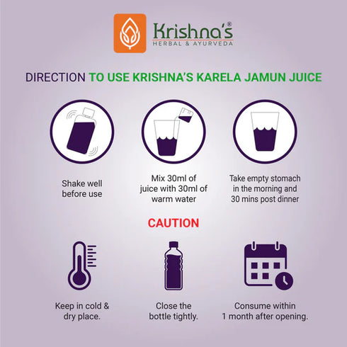 Krishna'S Herbal & Ayurveda Karela Jamun Mix Juice