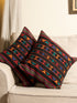 The India Craft House Kashida Pattu Woven Cushion Covers | Large