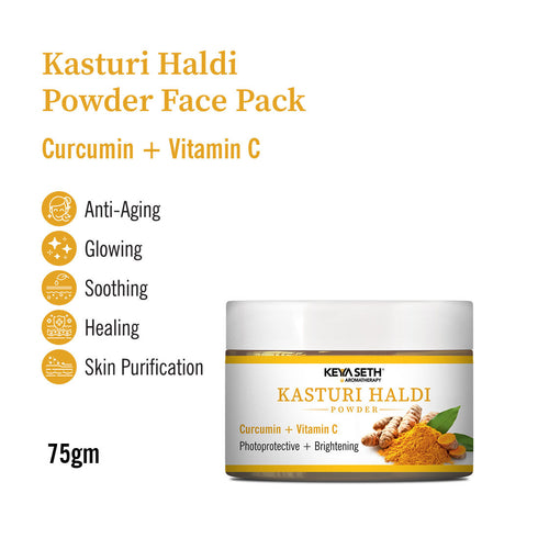 Keya Seth Aromatherapy Kasturi Haldi Powder Face Pack