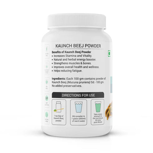 Krishna'S Herbal And Ayurveda Kaunch Beej Powder