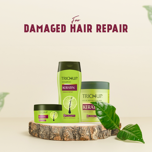 Vasuestore Trichup Keratin Hair Shampoo Mask & Cream Combo