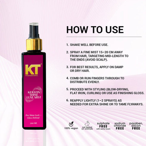 Keratin Shine Luxe Mist | Shine Lock & UV Protection