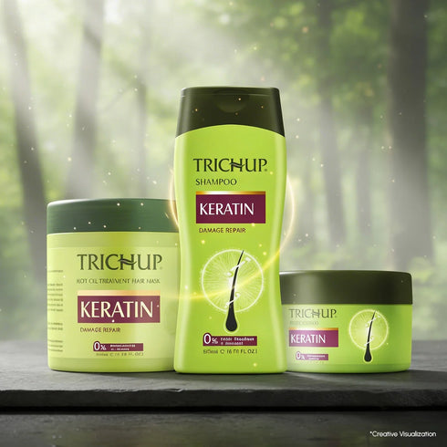 Vasuestore Trichup Keratin Hair Shampoo Mask & Cream Combo