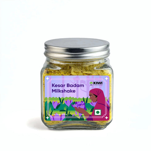 Kiwi Kesar Badam Milk Shake