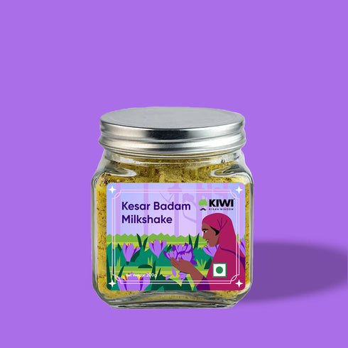Kiwi Kesar Badam Milk Shake