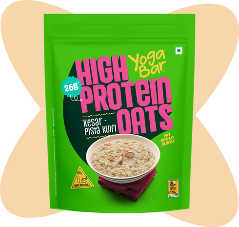 Yoga Bar 26g High Protein Oats Kesar Pista Kulfi
