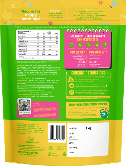 Yoga Bar 26g High Protein Oats Kesar Pista Kulfi