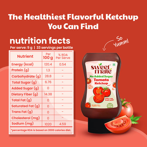 Sweetmate Tomato Ketchup | No Added Sugar & Jaggery