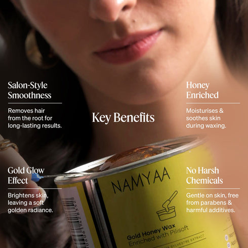Namyaa Skincare Namyaa Gold Honey Wax With knife and Strips