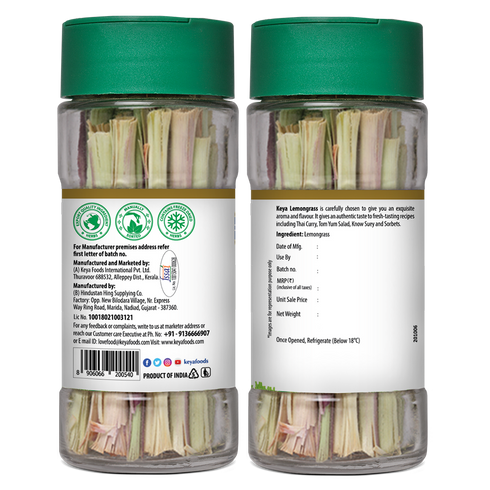 Keya Lemongrass Seasoning for Meats Soups Sauces and Vegetables Rich in Antioxidants & Supports Digestion No Artificial Flavours or Colours