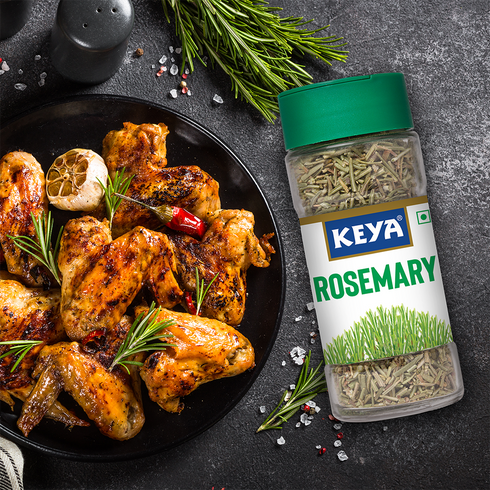 Keya Rosemary Freeze Dried Seasoning for Roasts Soups Sauces and Marinades Rich in Antioxidants & Supports Immunity No Artificial Flavours or Colours