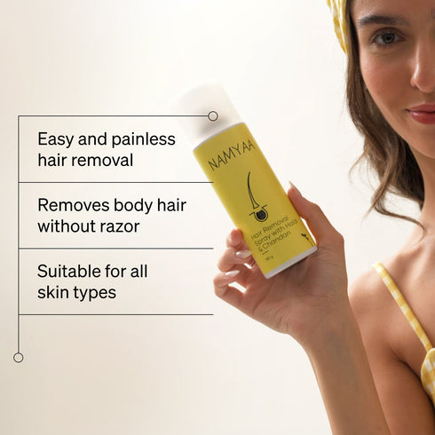 Namyaa Skincare Hair Removal Spray with Haldi Chandan