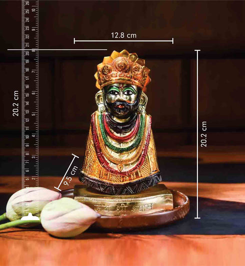 Samskara Home Khatu Shyamji Brass Idol