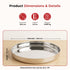 Vinod Stainless Steel Khumcha Thali Set of 2 30 cm Lunch and Dinner Plate High Grade Stainless Steel Mirror Finish Tough and Durable