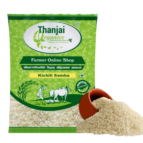 Tanjai Organic - Athur kichili samba Semi Polished Rice
