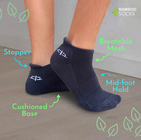 Heelium Bamboo Kids Ankle Socks - 3 Pairs