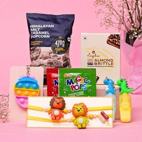 Omay Foods Kids Favorite Rakhi Gift Box