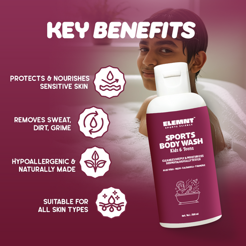 Elemnt Sports Body wash and teens