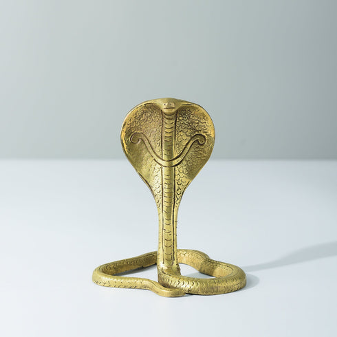 Samskara Home Nag Devta Brass Figurine