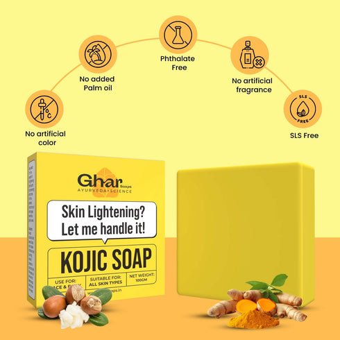 Ghar Soap Kojic Acid 2 % Soap With Niacinamide