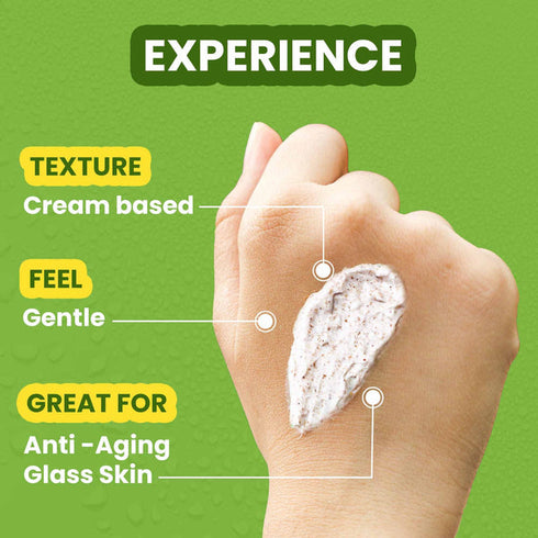 Wild Oak Korean Rice Face Scrub For Glass Skin