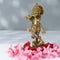 Samskara Home Krishna Playing Flute Brass Idol