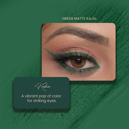 Parul Garg Beauty Kuhu - Green Matte Bold Define Kajal