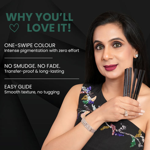 Parul Garg Beauty Kuhu - Green Matte Bold Define Kajal