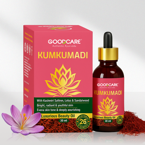 Goodcare Kumkumadi Oil Ayurvedic Night Serum with Kashmiri Saffron