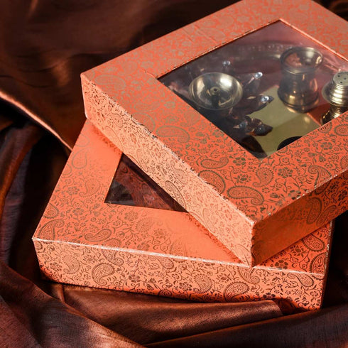 Samskara Home Kundan Embellished Thali Gift Set