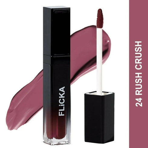 FLiCKA Set and Attack Liquid Matte Lipstick 24 Rush Crush | Nude