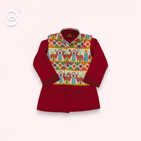 Bachpan kids wear Kurta Pyjamas Red