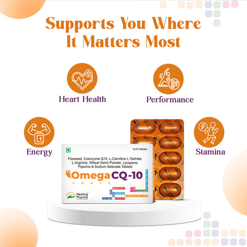 Healing Pharma Omega CQ-10 Forte Tablet