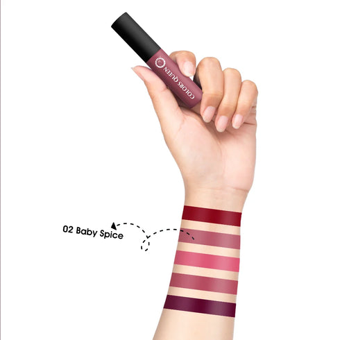 Colors Queen Mellow Matte Lip Cream Lipstick with Vitamin E | 6ml