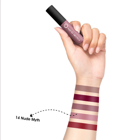 Colors Queen Mellow Matte Lip Cream Lipstick with Vitamin E | 6ml