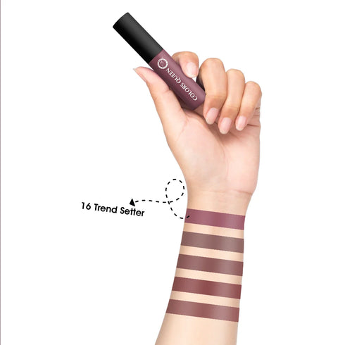 Colors Queen Mellow Matte Lip Cream Lipstick with Vitamin E | 6ml