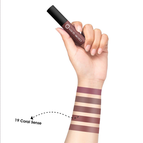 Colors Queen Mellow Matte Lip Cream Lipstick with Vitamin E | 6ml