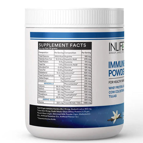 Inlife Immune Care Powder Vanilla Flavour