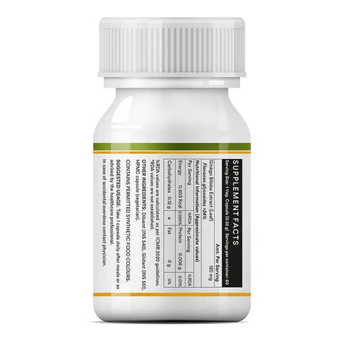 Inlife Gingko Biloba Extract 120mg Capsule