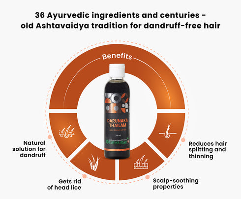 Vaidyaratnam Darunaka Thailam - 200ml