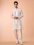Manyavar Ethereal Cream Kurta Jacket Set