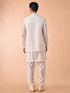 Manyavar Ethereal Cream Kurta Jacket Set
