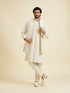 Manyavar Natural Kurta Jacket Ensemble Set